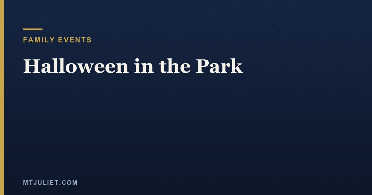 Halloween in the Park