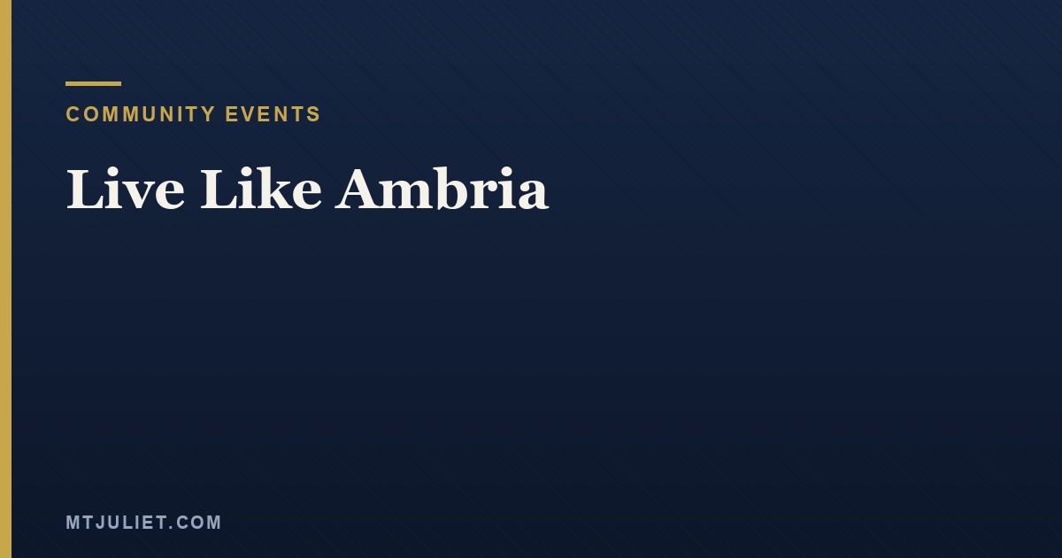 Live Like Ambria